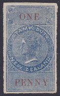 NEW ZEALAND 1d REVENUE VERY RARE EXPERIMENTAL PERFS - Ungebraucht