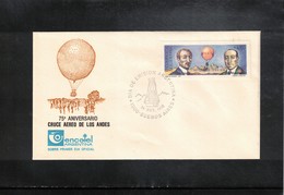 Argentina 1991 75th Anniversary Of The First Balloon Crossing Of Andes Interesting Cover - Briefe U. Dokumente