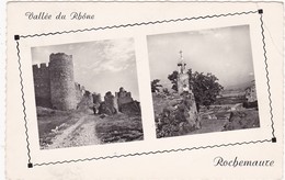 Ardèche : ROCHEMAURE : Deux Jolis Aspects De La Vieille Ville - C.p.s.m.  Photo Vérit. - Rochemaure