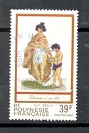 Timbre Oblitéré - OCEANIE - Polynésie Française - Tahicienne Et Son Fils - Used Stamps