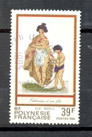 Timbre Oblitéré - OCEANIE - Polynésie Française - Tahicienne Et Son Fils - Oblitérés