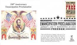 Emancipation Proclamation First Day Cover, W/ B&w Pictorial Cancel, From Toad Hall Covers!  Error! - 2011-...