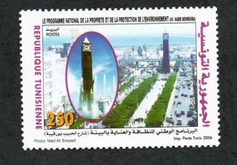 2006 - Tunisia - National Day Of Cleanliness And Environment Protection Program- President Bourguiba Street - Big Lock - Horlogerie