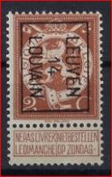 PELLENS Cijfer Nr. 109 Voorafgestempeld TYPO Nr. 52 Positie B  LEUVEN  14  LOUVAIN (*) In Goede Staat ! - Typo Precancels 1912-14 (Lion)