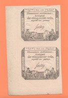 528 PAIRE VERTICALE ASSIGNAT DE 50 SOLS  SERIE 1755  SAUSSAY Loi Du 23 Mai 1793 - Assignats & Mandats Territoriaux