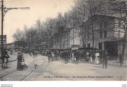75. N°52984.Le Marché Place Jeanne-d'arc - Paris (13)