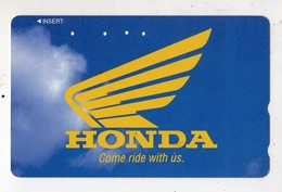 JAPON TELECARTE MOTO LOGO HONDA - Motorbikes