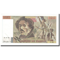 France, 100 Francs, Delacroix, 1980, NEUF, Fayette:69.4b, KM:154b - 100 F 1978-1995 ''Delacroix''