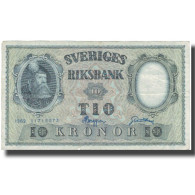 Billet, Suède, 10 Kronor, 1962, 1962, KM:43i, TB - Zweden