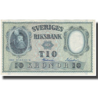 Billet, Suède, 10 Kronor, 1962, 1962, KM:43i, TTB+ - Sweden