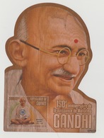 Guinée Guinea 2019 SPECIMEN Wooden Holzfurnier Bois 150e Anniversaire 150th Anniversary Mohandas Mahatma Gandhi Crystal - Mahatma Gandhi