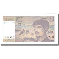 France, 20 Francs, Debussy, 1997, SUP+, Fayette:66ter.02.63, KM:151i - 20 F 1980-1997 ''Debussy''