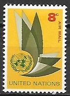 NATIONS UNIES  /   ONU -  Poste Aérienne  -  1963.   Y&T N° 9 * - Posta Aerea