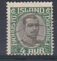 +Iceland 1920. Official Stamp. AFA/ Michel 34. Cancelled. - Dienstzegels