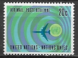 NATIONS UNIES  /   ONU -  Poste Aérienne  -  1963.   Y&T N° 13 *  .  Avion à Réaction - Luftpost