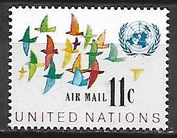 NATIONS UNIES  /   ONU  -  Poste Aérienne  -  1972.   Y&T N° 16 *  .   Vol D' Oiseaux - Poste Aérienne