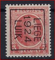 HOUYOUX Nr. 192 België Typografische Voorafstempeling Nr. 102 B  LIEGE  1924  LUIK  ! - Typos 1922-31 (Houyoux)