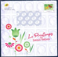 Enveloppe PAP International 250G La Poste Le Printemps Des Beaux Timbres Papillons Cadre Phil@poste Hors Commerce - Prêts-à-poster:Stamped On Demand & Semi-official Overprinting (1995-...)