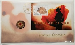 Australia, 2012, $2, REMEMBRANCE PNC STAMP AND $2 COIN COVERS - 2 Dollars