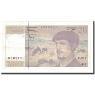 France, 20 Francs, Debussy, 1997, SUP, Fayette:66ter.02.63, KM:151i - 20 F 1980-1997 ''Debussy''