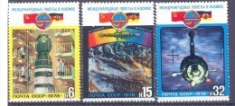 1978. USSR/Russia. Soviet-East Germany Space Flight, 3v, Mint/** - Neufs
