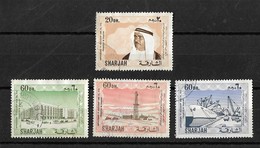 U A E Sharjah Postal Used Stamps 1970 Value 20 Dh, 60 Dh,60 Dh, 60 Dh Anni Of Accession Used - Sharjah