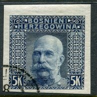 BOSNIA & HERZEGOVINA 1906 5 Kr. Imperforate  Used.   Michel 44U, SG 201C - Bosnia And Herzegovina