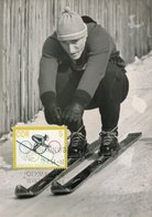 54926 Germany Ddr, Maximum 1964 Olympiade Innsbruck,  Mi-1000  Ski - Maximum Cards