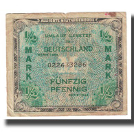 Billet, Allemagne, 1/2 Mark, 1944, 1944, KM:191a, TB - 2° Guerra Mondiale