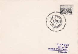 Poland 1976 Card:  Polish Canoe Association 50 Years; International Canoe Kayak Regata Poznan - Kanu