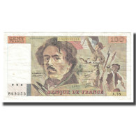 France, 100 Francs, Delacroix, 1984, 1984, TTB, Fayette:69.8a, KM:154b - 100 F 1978-1995 ''Delacroix''