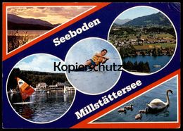 ÄLTERE POSTKARTE SEEBODEN MILLSTÄTTERSEE WASSERSKI Water Ski Nautique Waterski Ansichtskarte AK Postcard - Ski Náutico