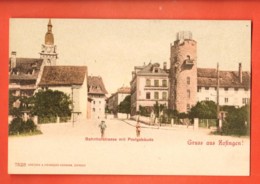 IKA-22 Gruss Aus Zofingen  Bahnhofstrasse Mit Postgebäude. Phototypie 7528  Pionier  Nicht Gelaufen - Zofingue