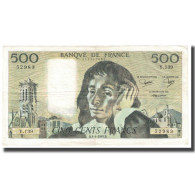 France, 500 Francs, Pascal, 1981, 1981-06-04, TTB, Fayette:71.24, KM:156e - 500 F 1968-1993 ''Pascal''