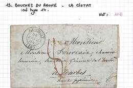 13 -BOUCHES DU RHONE - LA CIOTAT - (13-30) Cad Type 14 - 1801-1848: Précurseurs XIX