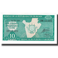 Billet, Burundi, 10 Francs, 2005, 2005-02-05, KM:33a, NEUF - Burundi