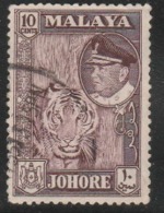 1960 USED STAMPS FROM MALAYSIA ,JPHORE/ SULTAN IBRAHIM & LOCAL MOTIF - Johore