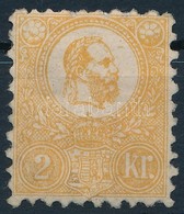 * 1871 Kőnyomat 2kr IV. Tipus Jó Minőségű Bélyeg Eredeti, Gumival, Falcos ( 110.000) (ceruzás Ráírások A Hátoldalon) - Other & Unclassified