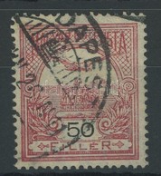 O 1906 Turul 50f "d" Számvízjelállás (45.000) - Otros & Sin Clasificación