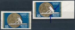 (*) 1969 Olimpiai érmesek 60f Vágott ívszéli Fázisnyomat A Szürke Szín Hiányával + Támpéldány - Other & Unclassified