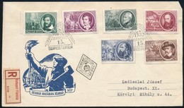 1952 1848-as Szabadságharcosok Sor Ajánlott FDC, 4 érték 12:12 Fogazással (30.000) - Other & Unclassified