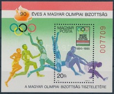 ** 1985 90 éves A Magyar Olimpiai Bizottság Ajándék Blokk (26.000) / Mi Block 175 Present Of The Post - Other & Unclassified