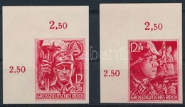 ** Deutsches Reich 1945 Mi 909-910 ívsarki Vágott Sor (Mi EUR 125,-) - Other & Unclassified