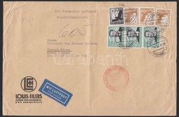Deutsches Reich 1936 Légi Levél Argentínába 7,75 RM Bérmentesítéssel / Airmail Cover To Argentina With 7,75 RM Franking - Other & Unclassified