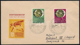 NSZK 1951 NBA Bélyegkiállítás FDC Magyarországra / FRG Stamp Exposition FDC Mi 141-142 To Hungary (Mi EUR 300.-) - Other & Unclassified