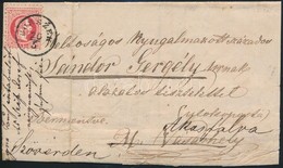 1869 5kr Levélen / On Cover "BORSZÉK" - "MAROS-VÁSÁRHELY", Továbbküldve - Other & Unclassified