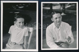 1940 Kinszki Imre (1901-1945) Budapesti Fotóművész Hagyatékából, 2 Db Jelzés Nélküli, Feliratozott Vintage Fotó (Kinszky - Other & Unclassified
