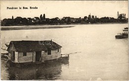 T2 Brod, Bosanski Brod; úszó Vízi Hajómalom (vízimalom) / Floating Watermill (boat Mill). C. Kappon 4014. - Unclassified