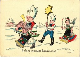 ** T2/T3 Boldog Magyar Karácsonyt! / Hungarian Irredenta Propaganda With Christmas Greeting S: Pálffy (EK) - Unclassified