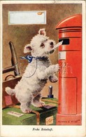 T2 1939 Frohe Botschaft / Dog With Letter. Wohlgemuth & Lissner Kunstverlagsgesellschaft No. 2546. S: Florence E. Valter - Unclassified